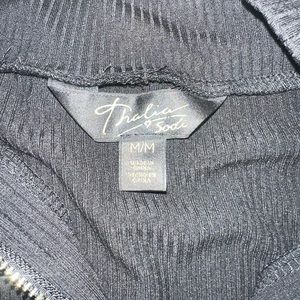 Half zip tank top
